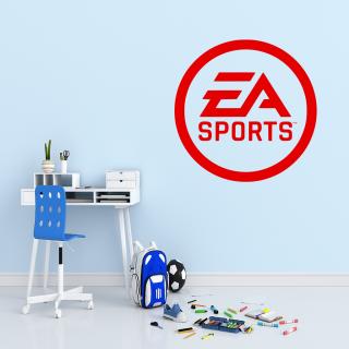 Samolepka EA Sports Farba: červená, Veľkosť: 100 x 100 cm