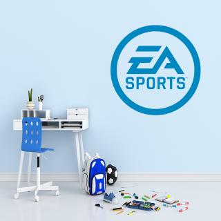 Samolepka EA Sports Farba: modrá, Veľkosť: 80 x 80 cm
