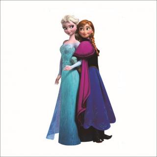 Samolepka Elsa a Anna Ľadové kráľovstvo