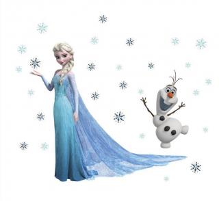 Samolepka Elsa a Olaf Ľadové kráľovstvo