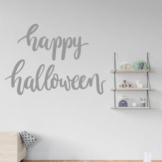 Samolepka Happy Halloween Farba: šedá, Veľkosť: 100 x 72 cm