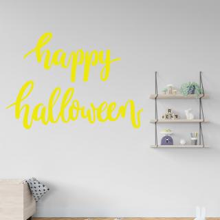 Samolepka Happy Halloween Farba: žlutá, Veľkosť: 60 x 43 cm