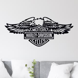 Samolepka Harley Davidson orol Farba: černá, Veľkosť: 100 x 43 cm