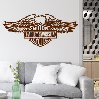 Samolepka Harley Davidson orol Farba: hnědá, Veľkosť: 100 x 43 cm