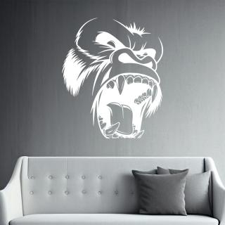 Samolepka King Kong Farba: bílá, Veľkosť: 40 x 33 cm