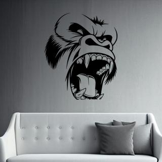 Samolepka King Kong Farba: černá, Veľkosť: 100 x 84 cm