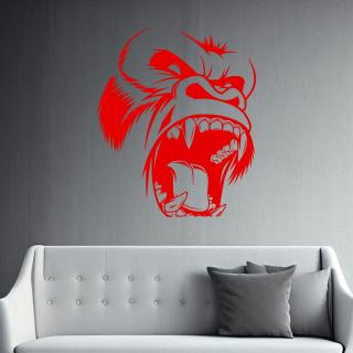 Samolepka King Kong Farba: červená, Veľkosť: 100 x 84 cm