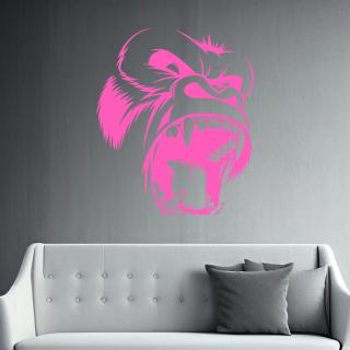 Samolepka King Kong Farba: růžová, Veľkosť: 100 x 84 cm