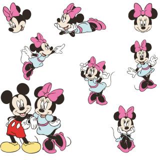 Samolepka Mickey a Minnie