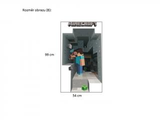 Samolepka Minecraft Veľkosť: 99 x 54 cm