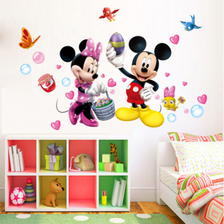 Samolepka Minnie a Mickey Mouse
