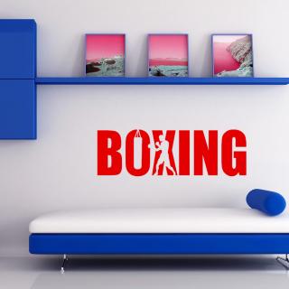 Samolepka Nápis boxing Farba: červená, Veľkosť: 100 x 29 cm