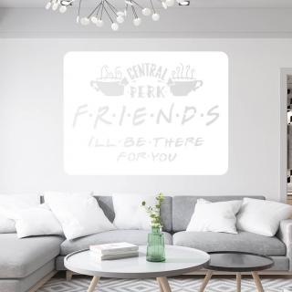 Samolepka Priatelia Friends Farba: bílá, Veľkosť: 100 x 75 cm