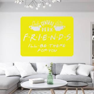 Samolepka Priatelia Friends Farba: žlutá, Veľkosť: 100 x 75 cm