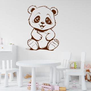Samolepka Roztomilý medvedík Farba: hnědá, Veľkosť: 100 x 73 cm