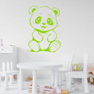 Samolepka Roztomilý medvedík Farba: zelená, Veľkosť: 60 x 43 cm