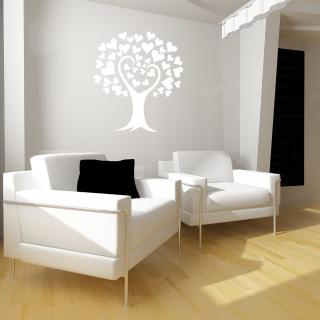 Samolepka Strom lásky Farba: bílá, Veľkosť: 100 x 142 cm