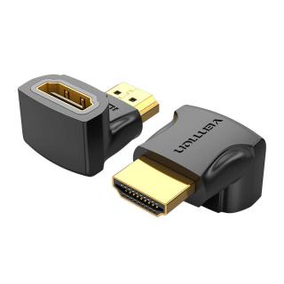 Adaptér HDMI Vention AIOB0 90 stupňov samec - samica (čierny)