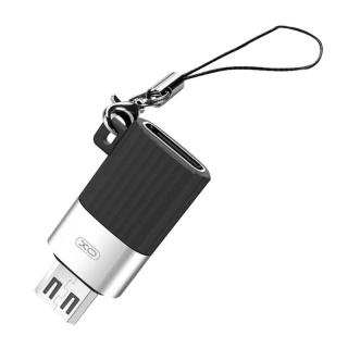 Adaptér XO NB149-C micro USB na USB-C (čierny)