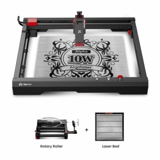 AlgoLaser Alpha 10W Gravírovací Stroj+Lôžko+Valec