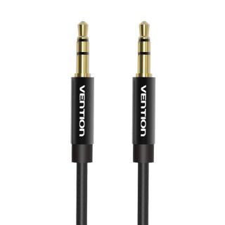 Audio kábel 3,5 mm mini jack Vention BAGBD 0,5 m čierny kovový