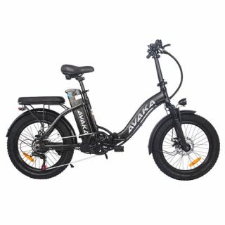 AVAKA BZ20 PLUS Elektrický bicykel - čierny  + Zámok na kolobežku zadarmo