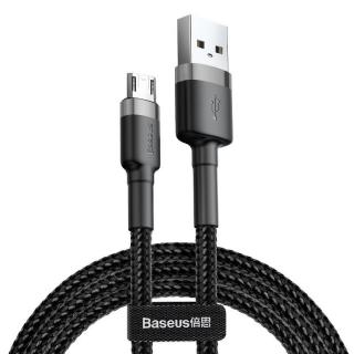 Baseus Cafule Micro USB kábel 2,4A 1m (sivý + čierny)