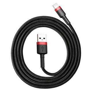 Baseus Cafule USB Lightning kábel 2,4A 0,5 m (červený + čierny)
