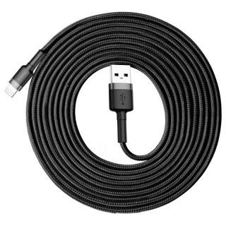 Baseus Cafule USB Lightning kábel 2A 3m (čierny+šedý)