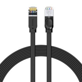 Baseus Cat 6 UTP Ethernet RJ45 kábel plochý 8 m čierny