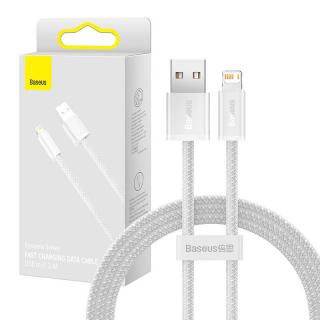 Baseus Dynamický kábel USB na Lightning, 2,4 A, 1 m (biely)