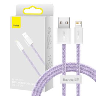 Baseus Dynamický kábel USB na Lightning, 2,4 A, 1 m (fialový)