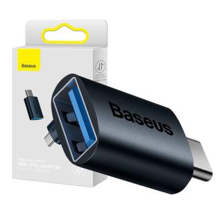 Baseus Ingenuity USB-C na USB-A adaptér OTG (modrý)