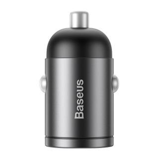Baseus Tiny Star Mini Quick Charge nabíjačka do auta s USB portom 30W sivá