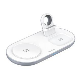 Bezdrôtová nabíjačka Mcdodo CH-7060 3 v 1 15W (mobil/TWS/Apple watch) (biela)