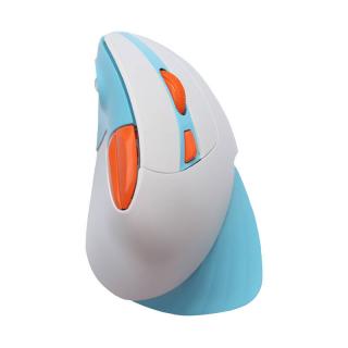 Bezdrôtová vertikálna myš Dareu LM138G 2.4G 800-1600 DPI (modro-biela)