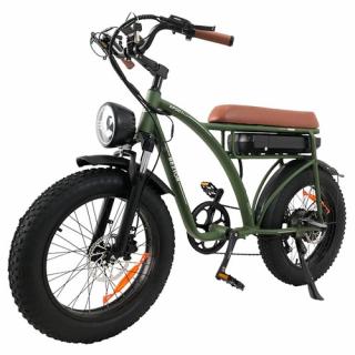 Bezior XF001 Plus Elektrický horský bicykel - Army Green  + Zámok na kolobežku zadarmo