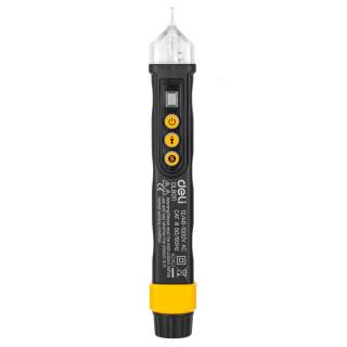 Bezkontaktná skúšačka napätia Deli Tools EDL8011, 12/48-1000V AC (žltá)