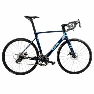 CFM Cestný bicykel s uhlíkovými vlákňami, 10 rýchlostí, 700C*56cm, kotúčové brzdy  + Zámok na kolobežku zadarmo