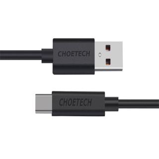 Choetech AC0002 1m kábel USB na USB-C (čierny)
