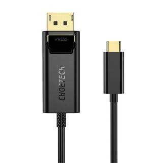 Choetech XCP-1801BK Kábel USB-C na Display Port, jednosmerný, 4K, 1,8 m (čierny)