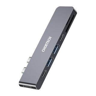 Dokovacia stanica Choetech HUB-M14 pre Macbook Pro, 7 v 2 USB-C, Thunderbolt 3 (strieborná)