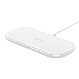 Duálna rýchla bezdrôtová nabíjačka Choetech T535 (biela)