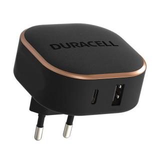 Duracell USB + USB-C nástenná nabíjačka 30W (čierna)