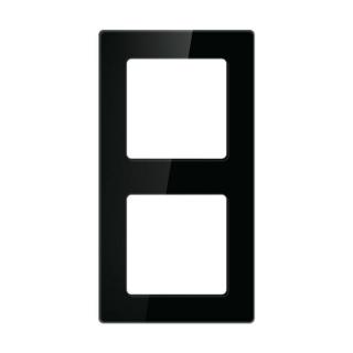 Dvojitá rámová zásuvka Avatto N-TS10-Frame-B2 (čierna)