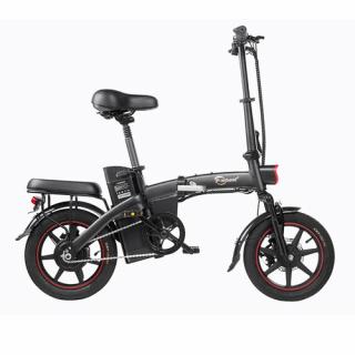 DYU A5 Elektrický skladací moped - čierna  + Zámok na kolobežku zadarmo