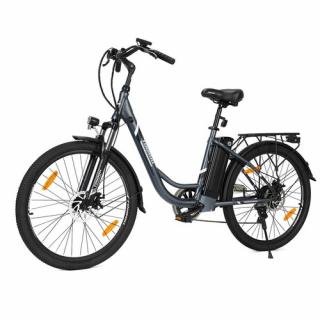 Elektrický mestský bicykel Touroll B1, 250W, 45 Nm, 26"x1.95", 36V 15.6Ah, 90 km, Shimano 7-rých., 5 úrovní, IPX4 - čierny  + Zámok na kolobežku…