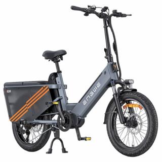 Elektrobicykel ENGWE LE20 Cargo 250W, 48V 19,2Ah, 20x3,0", max. 25 km/h, dojazd 180 km, hydraulické brzdy, 7-st. SHIMANO, 200 kg - sivá  + Zámok na…
