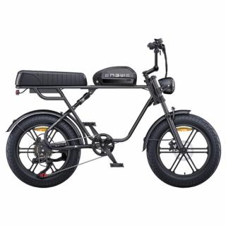 Elektrobicykel ENGWE M1, 250W, 48V 15,6Ah+13Ah, 20*4,0", max. 25 km/h, 170 km, hydraulické brzdy, Shimano 7, LCD - čierny  + Zámok na kolobežku…