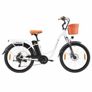 Elektrobicykel TTGO YY-26ST Biely  + Zámok na kolobežku zadarmo